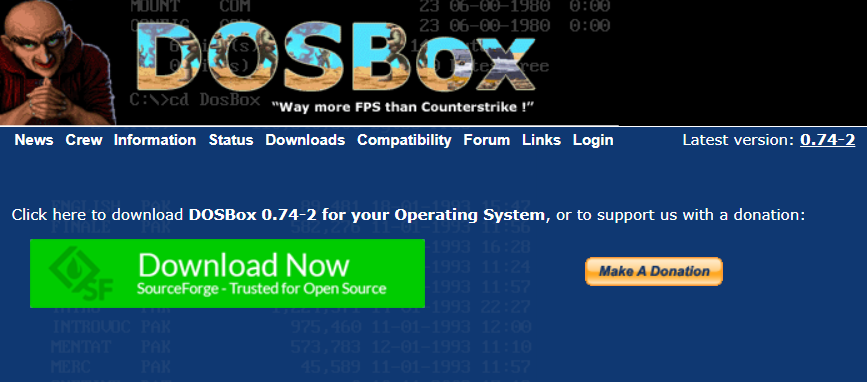 DOSBox Downloads